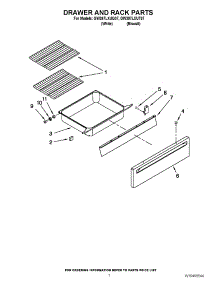 05 - Drawer And Rack Parts parts for Whirlpool Range GW397LXUT07 / from AppliancePartsPros.com
