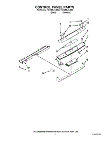 02 - Control Panel Parts parts for Whirlpool Range YGY399LXUS04 / from AppliancePartsPros.com