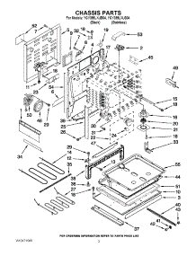 03 - Chassis Parts parts for Whirlpool Range YGY399LXUS04 / from AppliancePartsPros.com