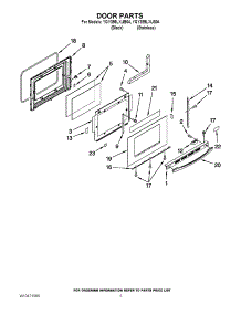 04 - Door Parts parts for Whirlpool Range YGY399LXUS04 / from AppliancePartsPros.com