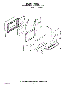 04 - Door Parts parts for Whirlpool Range GW397LXUQ07 / from AppliancePartsPros.com