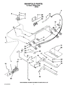 03 - Manifold Parts parts for Whirlpool Range GW399LXUQ07 / from AppliancePartsPros.com