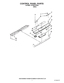02 - Control Panel Parts parts for Whirlpool Range YGY397LXUQ05 / from AppliancePartsPros.com