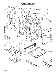 03 - Chassis Parts parts for Whirlpool Range YGY397LXUQ05 / from AppliancePartsPros.com