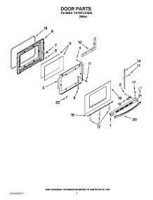 04 - Door Parts parts for Whirlpool Range YGY397LXUQ05 / from AppliancePartsPros.com