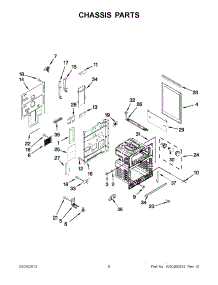 03 - Chassis Parts parts for Whirlpool Range GGE388LXB02 / from AppliancePartsPros.com
