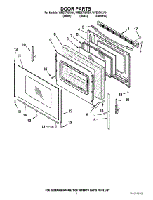 05 - Door Parts parts for Whirlpool Range WFE371LVQ1 / from AppliancePartsPros.com