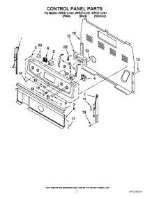 02 - Control Panel Parts parts for Whirlpool Range WFE371LVS1 / from AppliancePartsPros.com