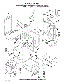 03 - Chassis Parts parts for Whirlpool Range WFE366LVS1 / from AppliancePartsPros.com