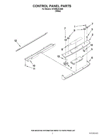 02 - Control Panel Parts parts for Whirlpool Range GY399LXUQ05 / from AppliancePartsPros.com