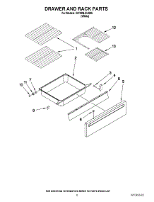 05 - Drawer And Rack Parts parts for Whirlpool Range GY399LXUQ05 / from AppliancePartsPros.com