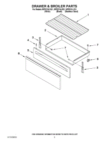 04 - Drawer & Broiler Parts parts for Whirlpool Range WFE374LVQ1 / from AppliancePartsPros.com