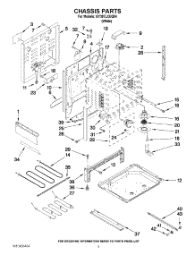 03 - Chassis Parts parts for Whirlpool Range GY397LXUQ04 / from AppliancePartsPros.com