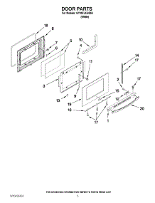 04 - Door Parts parts for Whirlpool Range GY397LXUQ04 / from AppliancePartsPros.com