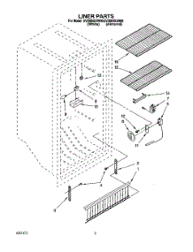 02 - Liner parts for Whirlpool Freezer EV200NXAN00 / from AppliancePartsPros.com