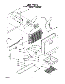 04 - Unit parts for Whirlpool Freezer EV200NXAN00 / from AppliancePartsPros.com