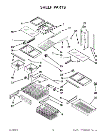 07 - Shelf Parts parts for Whirlpool Refrigerator GX2FHDXVQ06 / from AppliancePartsPros.com