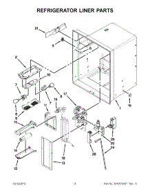 02 - Refrigerator Liner Parts parts for Whirlpool Refrigerator 5VGI6FARAF01 / from AppliancePartsPros.com