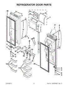 04 - Refrigerator Door Parts parts for Whirlpool Refrigerator WRF736SDAB10 / from AppliancePartsPros.com