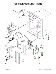 02 - Refrigerator Liner Parts parts for Whirlpool Refrigerator GI6FARXXF06 / from AppliancePartsPros.com