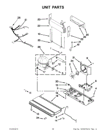 10 - Unit Parts parts for Whirlpool Refrigerator GI6FARXXF06 / from AppliancePartsPros.com