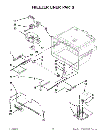 06 - Freezer Liner Parts parts for Whirlpool Refrigerator GI0FSAXVY011 / from AppliancePartsPros.com