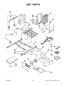 10 - Unit Parts parts for Whirlpool Refrigerator WRS342FIAW00 / from AppliancePartsPros.com
