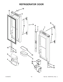 05 - Refrigerator Door parts for Whirlpool Refrigerator GX5FHTXVQ07 / from AppliancePartsPros.com