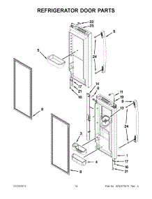 07 - Refrigerator Door Parts parts for Whirlpool Refrigerator GI6FARXXB07 / from AppliancePartsPros.com
