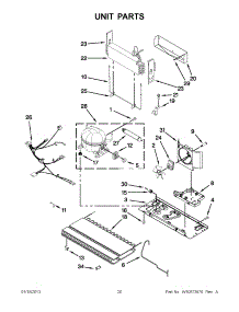 10 - Unit Parts parts for Whirlpool Refrigerator GI6FARXXB07 / from AppliancePartsPros.com