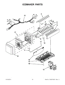 05 - Icemaker Parts parts for Whirlpool Refrigerator GI6FARXXQ07 / from AppliancePartsPros.com