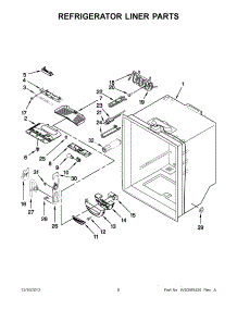 04 - Refrigerator Liner Parts parts for Whirlpool Refrigerator GX5FHTXVY010 / from AppliancePartsPros.com