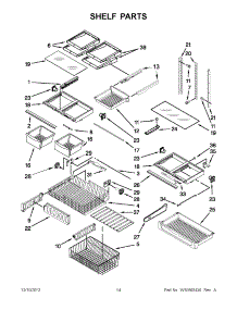 07 - Shelf Parts parts for Whirlpool Refrigerator GX5FHTXVY010 / from AppliancePartsPros.com