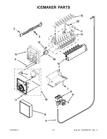 11 - Icemaker Parts parts for Whirlpool Refrigerator WRS346FIAT00 / from AppliancePartsPros.com