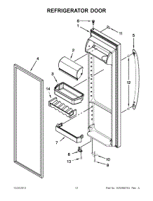 06 - Refrigerator Door parts for Whirlpool Refrigerator WRS346FIAW00 / from AppliancePartsPros.com