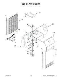 09 - Air Flow Parts parts for Whirlpool Refrigerator WRS346FIAM00 / from AppliancePartsPros.com