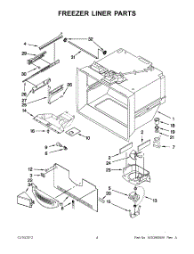 02 - Freezer Liner Parts parts for Whirlpool Refrigerator GX5FHTXVB08 / from AppliancePartsPros.com
