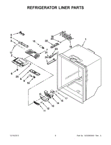 04 - Refrigerator Liner Parts parts for Whirlpool Refrigerator GX5FHTXVB08 / from AppliancePartsPros.com