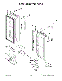 05 - Refrigerator Door parts for Whirlpool Refrigerator GX5FHTXVB08 / from AppliancePartsPros.com