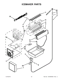 08 - Icemaker Parts parts for Whirlpool Refrigerator GX5FHTXVB08 / from AppliancePartsPros.com