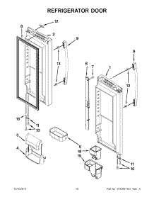 05 - Refrigerator Door parts for Whirlpool Refrigerator GX5FHDXVB08 / from AppliancePartsPros.com