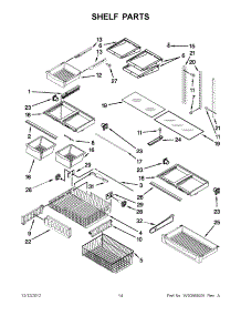 07 - Shelf Parts parts for Whirlpool Refrigerator GX2FHDXVB07 / from AppliancePartsPros.com
