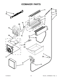 08 - Icemaker Parts parts for Whirlpool Refrigerator EB9SHKXVQ07 / from AppliancePartsPros.com