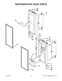 07 - Refrigerator Door Parts parts for Whirlpool Refrigerator GI6FDRXXQ08 / from AppliancePartsPros.com