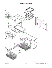 06 - Shelf Parts parts for Whirlpool Refrigerator GB9FHDXWS08 / from AppliancePartsPros.com