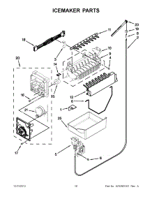 08 - Icemaker Parts parts for Whirlpool Refrigerator GB9FHDXWS08 / from AppliancePartsPros.com