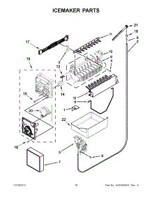 08 - Icemaker Parts parts for Whirlpool Refrigerator GB9FHDXWB06 / from AppliancePartsPros.com
