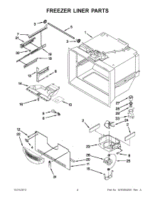 02 - Freezer Liner Parts parts for Whirlpool Refrigerator EB9FVHRWS03 / from AppliancePartsPros.com