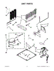 06 - Unit Parts parts for Whirlpool Refrigerator 5VWT59SFYF00 / from AppliancePartsPros.com