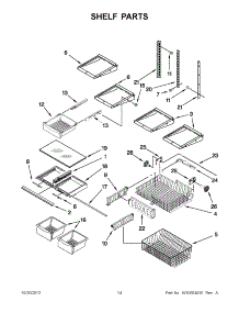 07 - Shelf Parts parts for Whirlpool Refrigerator GB2FHDXWQ07 / from AppliancePartsPros.com